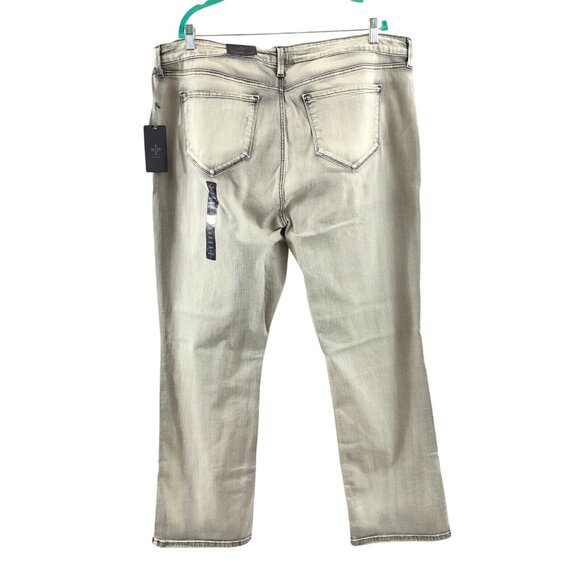 NYDJ Not Your Daughters Jeans Marilyn Straight Leg Slimming Stretch Gray 22W - Picture 3 of 8